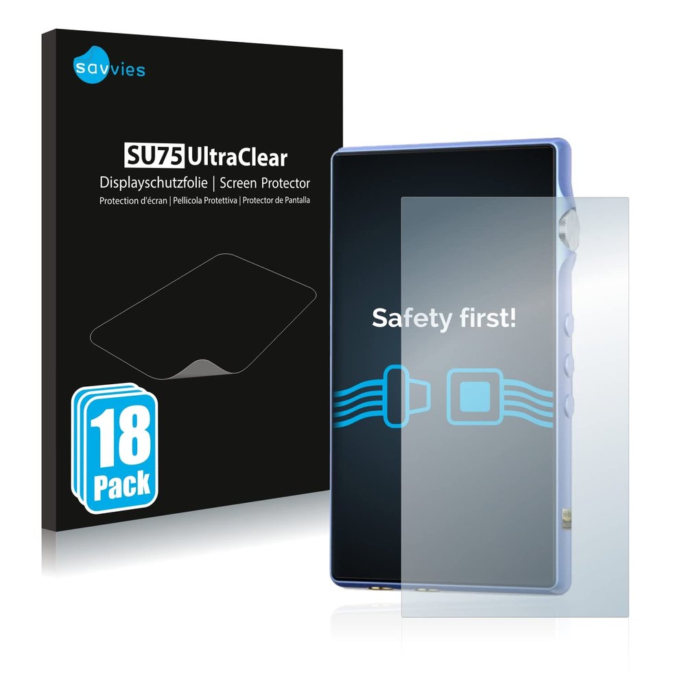 savvies Screen Protector compatible with iBasso DX170 Protection Film Clear 18-Pack