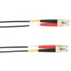 Black Box Network - FOLZHSM-001M-LCLC-BK Fiber Optic Duplex Patch Network Cable - 3.20 ft Fiber Optic view 1