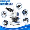 AmScope - 40X-2500X Advanced Student and Professional Compound Microscope w/Ergonomic Design - B270C-KT view 2