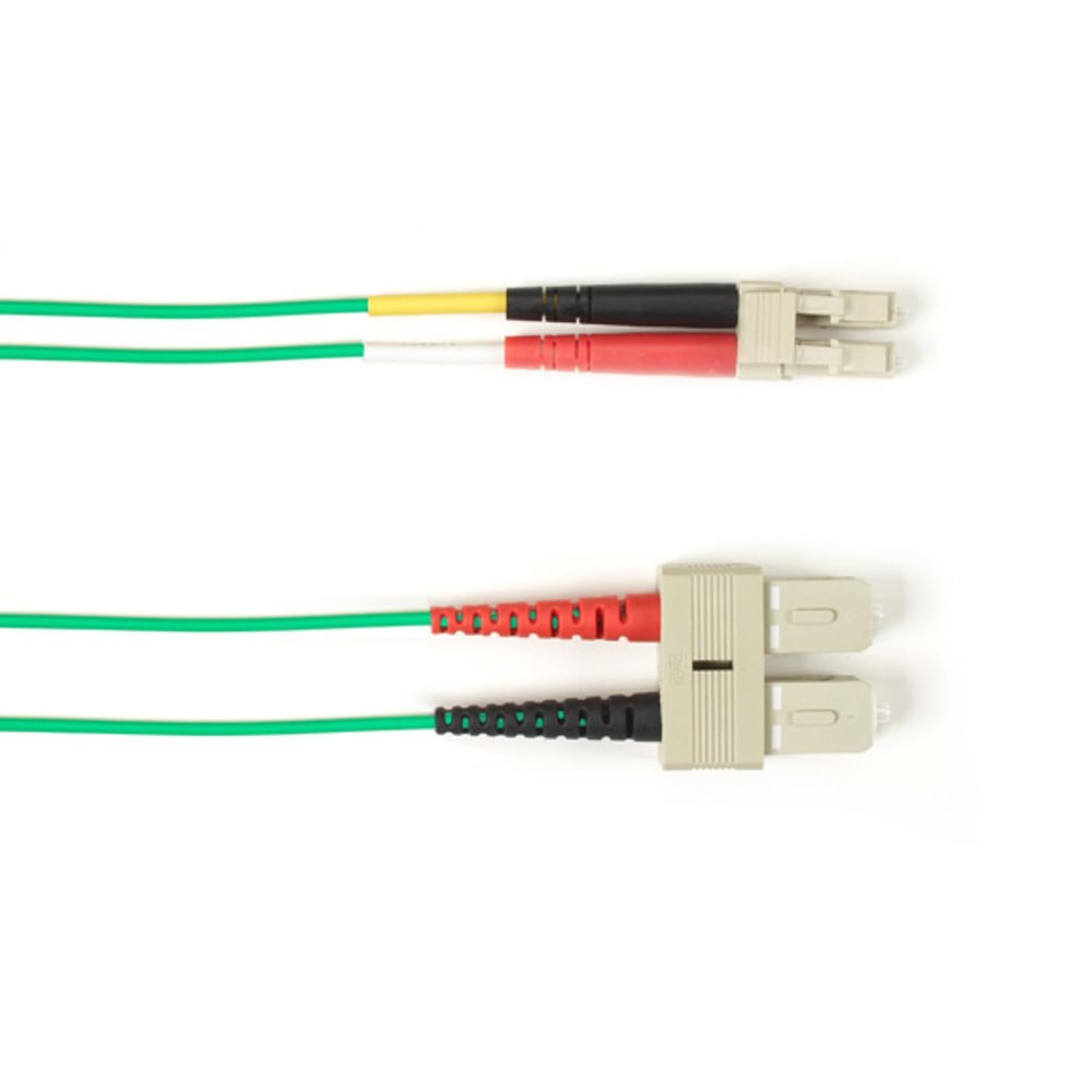 Black Box Network - FOCMP10-006M-SCLC-GN Fiber Optic Duplex Patch Network Cable - 19.70 ft Fiber Optic