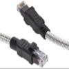 10FT Armored Cat6A Industrial Grade Patch Cable, 10G, 550MHz, UTP 24 AWG Stranded Bare Copper with Molded, Snagless Boots view 1