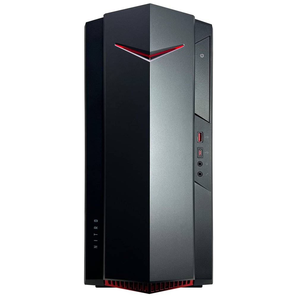 Acer Nitro 50 N50 Gaming Desktop Computer - 11th Gen Intel Core i5-11400F up to 4.40 GHz CPU, 128GB RAM, 2TB NVMe SSD + 8TB HDD, GeForce GTX 1650 4GB GDDR5 Graphics, Intel Wi-Fi 6, Windows 10 Home