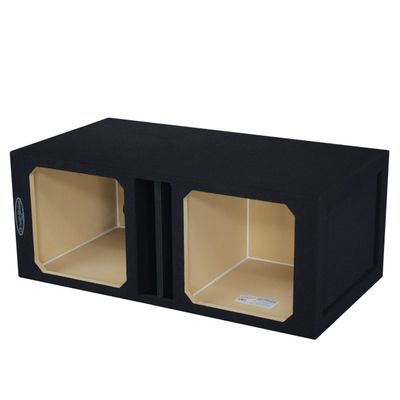 12" Dual Center Ported Vented Sub Box Subwoofer Enclosure Ground Shaker Speaker Box