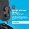 JLab Go Talk USB Gaming Streaming Microphone, White, USB-C Output, Cardioid, Omnidirectional, 96k Sample Rate, 20Hz, 20kHz Frequency Response, Volume Control and Quick Mute, 3.5mm AUX, Plug and Play view 2