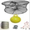 KUFA Sports Foldable Prawn Trap (Stretched Mesh Size:1-3/4") with 400' Rope, Yellow Float, Bait Bag & Harness Combo (PRN59+PNQ5+HA2) view 1