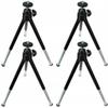 Mikikit 4pcs Mini Telescopic Mobile Phone Tripod for Photography Compact Desktop Stand Durable Camera Holder for Friends and Family Black view 1