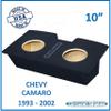 10" Dual Sub Box Sealed for Camaro 1993-2002 Speaker Box Subwoofer Enclosure view 2