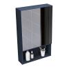 YASAT Wall Mount Bathroom Mirror Cabinet Medicine Cabinet for Bathroom, Bedroom, Hallway, Aluminum Alloy Hanging Cabinet with Mirror Door and Shelves 15.7 * 25.5 INCH Blue/Black/White view 1