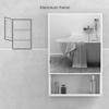 YASAT Wall Mount Bathroom Mirror Cabinet Medicine Cabinet for Bathroom, Bedroom, Hallway, Aluminum Alloy Hanging Cabinet with Mirror Door and Shelves 15.7 * 25.5 INCH Blue/Black/White view 4
