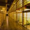 BELECO 5x3ft Fabric Prison Jail Bars Photography Backdrop Alcatraz Prison Police Station Jail Cell Mugshot Background for Crime Scene Murder Mystery Party Decorations Halloween Prison Photo Props view 1