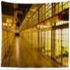 BELECO 5x3ft Fabric Prison Jail Bars Photography Backdrop Alcatraz Prison Police Station Jail Cell Mugshot Background for Crime Scene Murder Mystery Party Decorations Halloween Prison Photo Props view 4