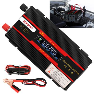 Niczu 3000W 4000W 6000W Modified Sine Wave Car Inverter with Smart Digital Display Screen DC 12V 24V to AC 110V 220V Power Voltage Converter,4000W-12V