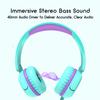 IMYB V1 Kids Headphones, Wired Stereo Foldable Tangle-Free 3.5mm Adjustable On-Ear Headphones for Kids for School/Toddlers/Childrens/Teens/Boys/Girls/Ipad/Tablet/Kindle/Phones/Travel/Plane (Green) view 3