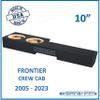 10" Dual Sealed 2005-2023 Frontier Crew Cab Sub Box Subwoofer Enclosure view 2
