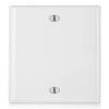 BLKKAP 0-Port, Blank Keystone Jack Insert Standard Size RJ45 CAT Network Face Wall Plate, White, 1 Pc(s) view 1