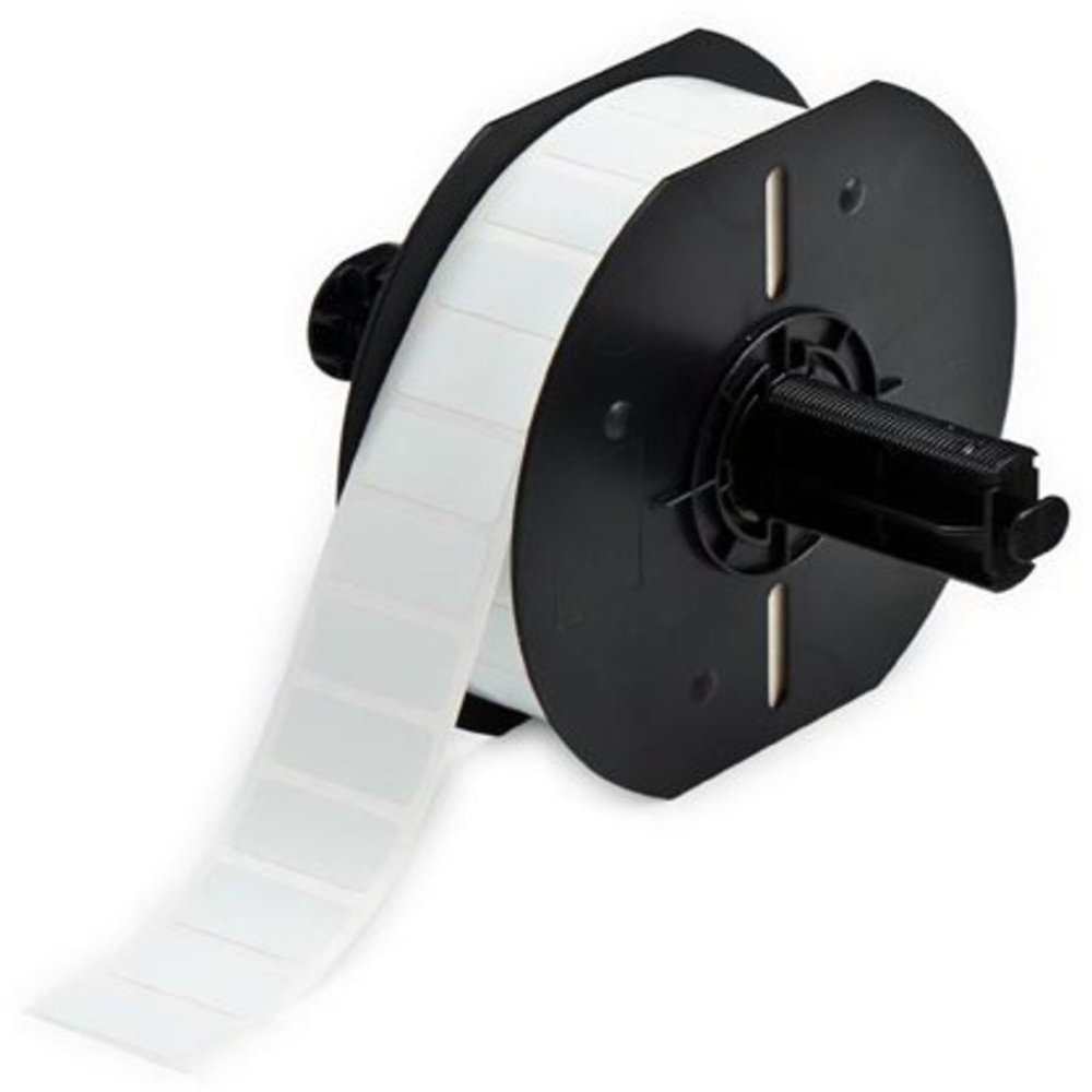 Brady - 148673-EA - Brady Workhorse B33-59-7425 White Polypropylene Die-Cut Thermal Transfer Printer Label Roll - 1 in Width - 0.5 in Height - B-7425