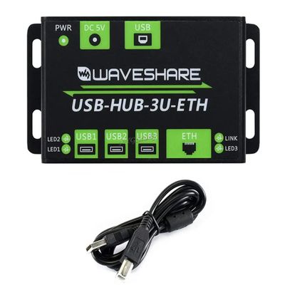 Industrial Grade Multifunctional USB HUB with Extending 3X USB Ports + 100M Ethernet Port @XYGStudy (USB-HUB-3U-ETH)