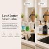 Dish Soap Dispenser for Kitchen.Glass Hand Soap Dispenser, Modern Farmhouse Decor for Bathroom,Kitchen Decor view 2