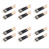 SpeedyFiberTX - 6-Pack 1.5 Meter Multimode OM1 Duplex ST to ST Fiber Patch Cable, Corning OM1 62.5/125 Optical Fiber, Orange Riser OFNR Cable Jacket view 1