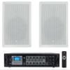Rockville (2) JBL Control 128 WT 8" 50w Commercial 70v in-Wall Speakers Bundle Amp for Restaurant (3 Items)