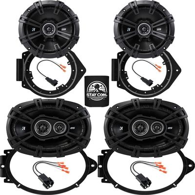 Kicker Speakers 6.75 & 6X9 inch for Chevrolet Camaro(w/o Boston Acoustics)2010-2015 Upgrade Kit-2 Pairs of DS Series with Adapters and Harness,Car Audio Front Door & Rear Deck Speaker DSC670 & DSC6930