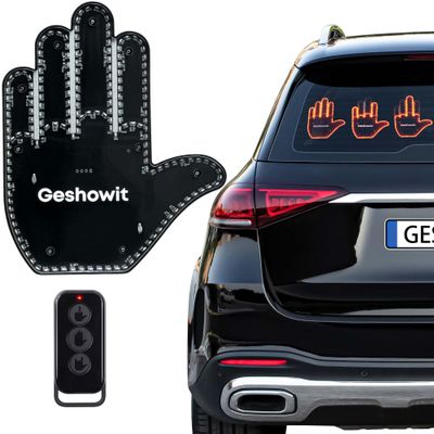 Car Accessories for Men, Car Finger Light with Remote - Give The Wave & Love to Drivers - Ideal Gift Car Accessory, Truck Accessories, Finger Flicker Car Led Signs for Men and Women