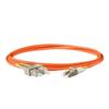 SpeedyFiberTX - 2-Pack 25 Meter Multimode OM1 Duplex SC to LC Fiber Patch Cable, Corning OM1 62.5/125 Optical Fiber, Orange Riser OFNR Cable Jacket view 2