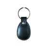 hecere Genuine Leather RFID Key Fob Tag IC ISO14443A UID Changeable Sector0 Block0 Rewritable for Access Control 1pcs/lot (black IC Keychain, Oval)