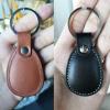 hecere Genuine Leather RFID Key Fob Tag IC ISO14443A UID Changeable Sector0 Block0 Rewritable for Access Control 1pcs/lot (black IC Keychain, Oval) view 3