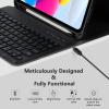MMK for iPad 11th 10th Generation Case with Keyboard (2022, 10.9"), Wireless Detachable Keyboard, Pencil Holder for iPad 11 inch (A16 2025), 10th Gen (10.9 Inch 2022) Black view 2
