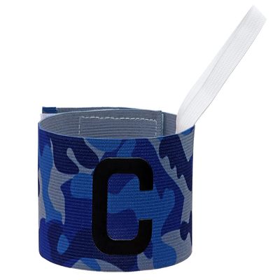 ONLYKXY Captain Armbands 6x37CM/2.36x14.56inch Adjustable Leader Armband for Soccer Basketball Volleyball School Team Competition Coach Players Wrist Arm Bands 1pcs(Camouflage Blue)