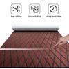 FOCEAN Boat Flooring EVA Foam Boat Decking Marine Mat Non-Slip Self-Adhesive Flooring Sheet for Motorboat Kayak Surfboard Garden Swimming Pools, 94.5''x 15.7'', Dark Brown with Black Lines view 2