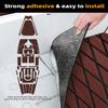 FOCEAN Boat Flooring EVA Foam Boat Decking Marine Mat Non-Slip Self-Adhesive Flooring Sheet for Motorboat Kayak Surfboard Garden Swimming Pools, 94.5''x 15.7'', Dark Brown with Black Lines view 3