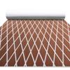 FOCEAN Boat Flooring EVA Foam Boat Decking Marine Mat Non-Slip Self-Adhesive Flooring Sheet for Motorboat Kayak Surfboard Garden Swimming Pools, 94.5''x 15.7'', Brown with White Lines view 1