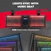 KEMIMOTO UTV Sound Bar 16 Inch ATV SoundBar Golf Cart Sound Bar SXS Speakers Bluetooth-Compatible with Multicolor LED Lighting Compatible with Polaris RZR Can-Am Defender Maverick X3 CFMOTO ZFORCE view 3