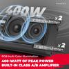 KEMIMOTO UTV Sound Bar 16 Inch ATV SoundBar Golf Cart Sound Bar SXS Speakers Bluetooth-Compatible with Multicolor LED Lighting Compatible with Polaris RZR Can-Am Defender Maverick X3 CFMOTO ZFORCE view 4