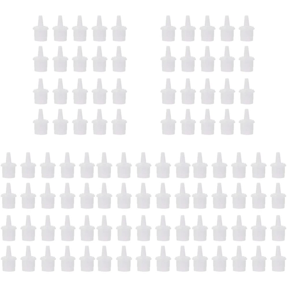 FOMIYES 250pcs Beauty Salon Supplies Glue Bottle Mouth Plugs Replacement Nozzles for Lash Glue Bottles