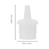 FOMIYES 250pcs Beauty Salon Supplies Glue Bottle Mouth Plugs Replacement Nozzles for Lash Glue Bottles view 3