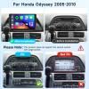 2+64G for Honda Odyssey 2005-2010 Android Car Stereo Support Wireless Carplay&Android Auto with 10.1 inch Touchscreen GPS Navigation Bluetooth USB WiFi FM/RDS Radio Receiver Backup Camera Head Unit view 2