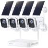 Kittyhok Solar Home Security Camera System, 4pcs 2k Ultra Solar Security Cameras Wireless Outdoor, Smart Human Detection, Spotlight, Forever Power, 10CH NVR, 60 Days Local Storage, 0 Monthly Fee view 1