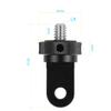 FEICHAO 1/4" Tripod Adapter Mount Aluminum Alloy Reinforcable Mini Connector Compatible with Hero Osmo Action 4 X4/3 Sport Camera (Black) view 2