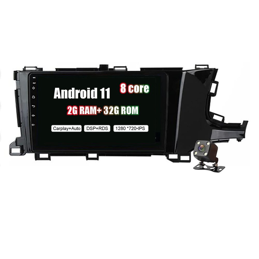 Double Din Car Stereo GPS Navi 9 inch Head Unit for Honda Shuttle 2 2015-2020 Built-in Wired CarPlay Bluetooth FM RDS Radio Suppot SWC WiFi/BT Tethering Internet