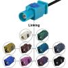 Vehicle Car GPS Antenna Adapter GPS Antenna Fakra Adapter Long Fakra Z Male Crimp Connector Universal Waterblue Coding Crimp for RG316 RG174 LMR100 Pack of 10 view 4