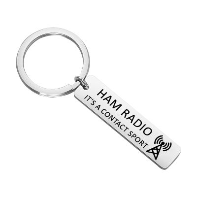OKEYCH Ham Radio Operator Gift Ham Radio Its A Contact Sport Keychain Hams Radio Jewelry (Ham Radio Keychain)