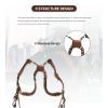 Gugxiom Double Camera Strap,Camera Shoulder Strap for Two Cameras,Adjustable Leather Double Camera Harness Brown view 4