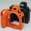CLKSUMFE Shell for Nikon Z6II Z7II, Camera Soft Silicone Protective Cover Case for Nikon Z6II Z7II-Orange view 3