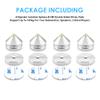 Xirhhur 4Pcs Speaker Spikes Floor Protectors Shockproof Speaker Isolation Spikes with Base Pad for Speaker,Subwoofer,Amplifier,Turntable,Recorder CD DAC with 3m Adhesive (Silver) view 3