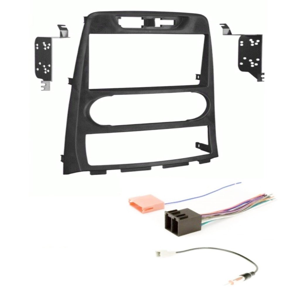 ASC Audio Double Din Car Stereo Kit, Black, Made for 2010-2012 Hyundai Genesis Coupe w/Manual A/C
