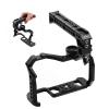 Andoer Aluminum Alloy Camera Cage + Top Handle Set Replacement for Canon EOS R5 R6 DSLR Camera with 1/4 Inch Screw Holes Dual Cold Shoe Mounts Camera Video Rig view 4