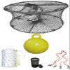 KUFA Sports Foldable Prawn Trap (Stretched Mesh Size:1-3/4") with 400' Rope, Yellow Float, Bait Bag & Harness Combo (PRN59+PHM5+HA2) view 1